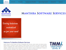 Tablet Screenshot of manthrasoft.com